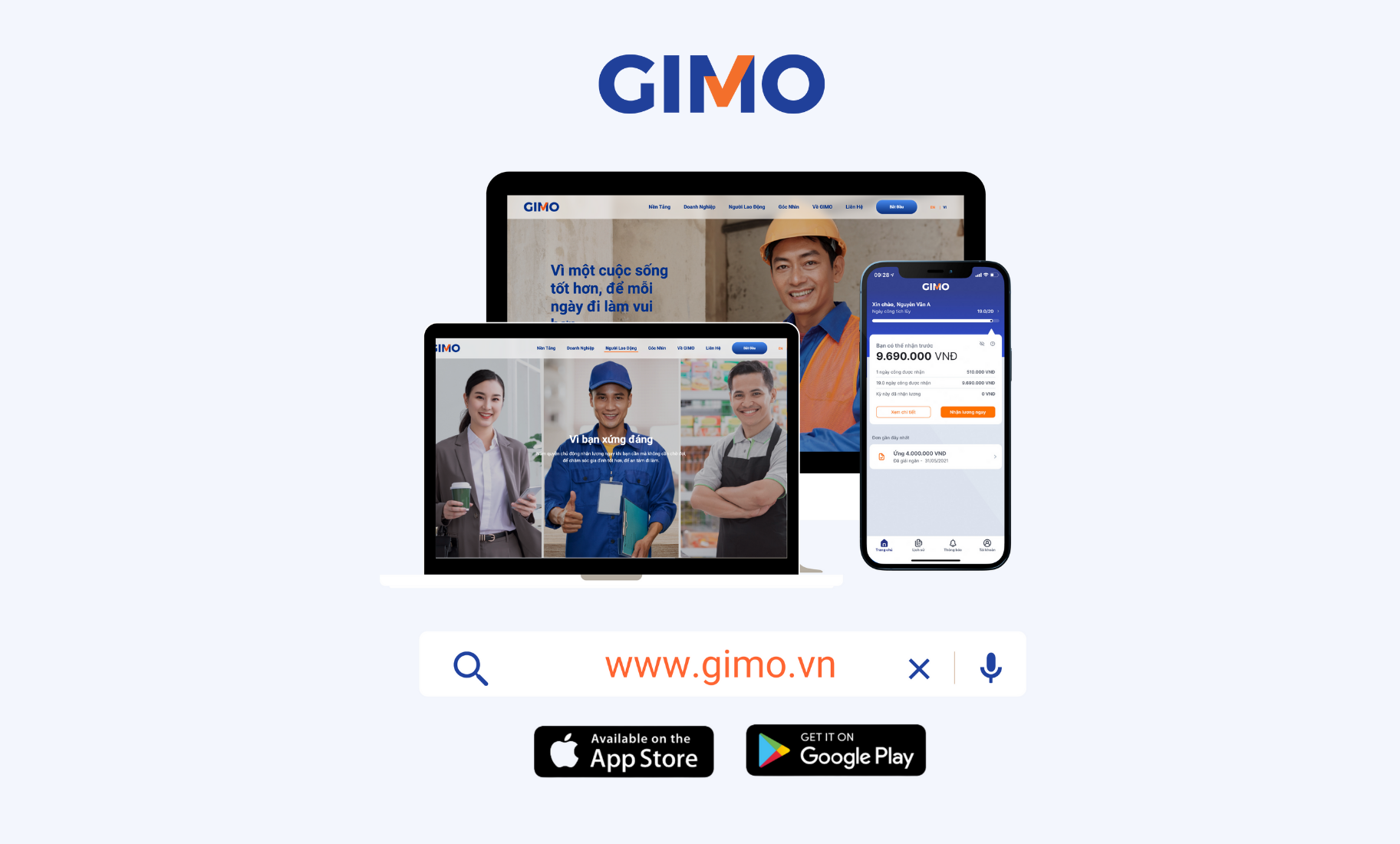 GIMO App  và website đã ra mắt phiên bản hoàn toàn mới!