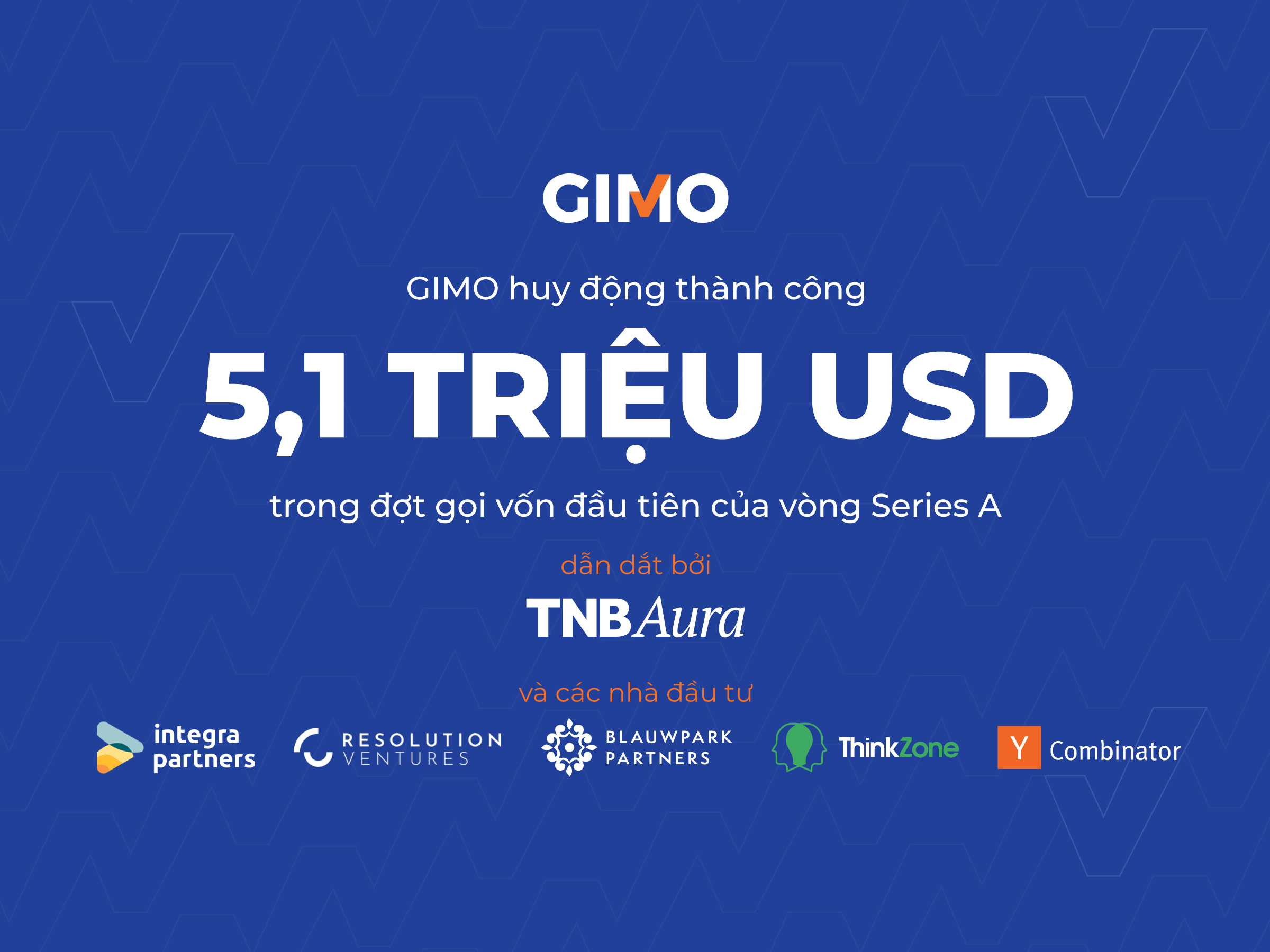 Startup công nghệ tài chính GIMO huy động 5,1 triệu đô la Mỹ trong đợt gọi vốn đầu tiên của vòng Series A
