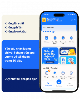 Ứng lương là bạn đang nhận trước phần lương mình đã làm ra.